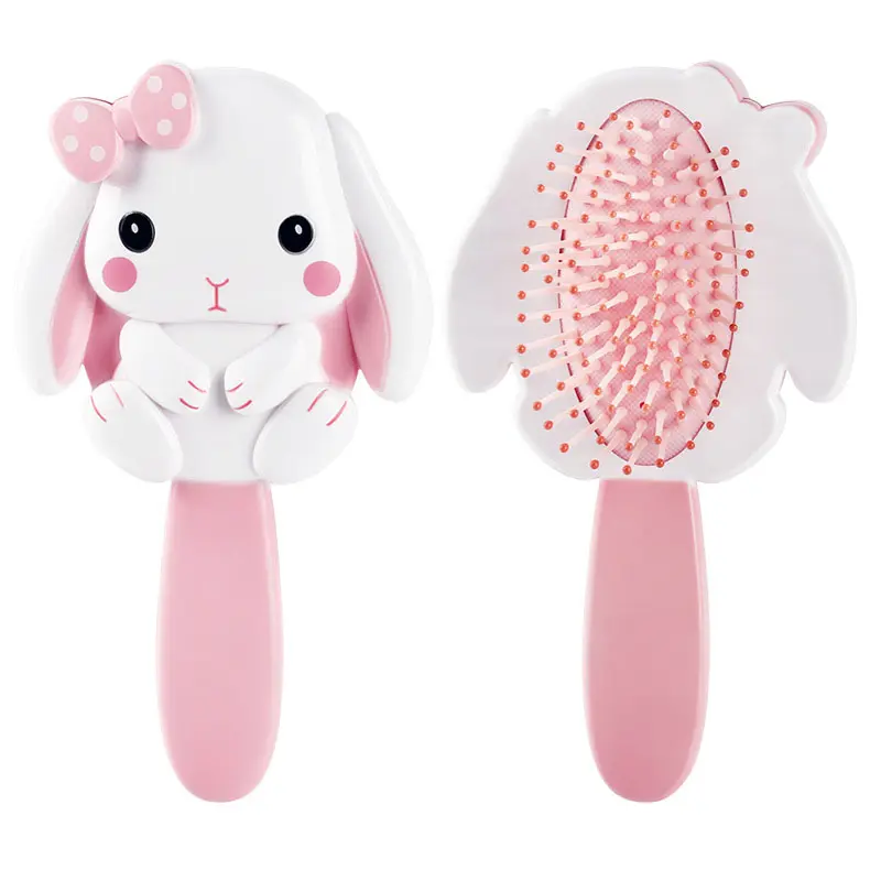 Pettine di coniglio simpatico cartone animato per bambini cuscino d'aria pettine di massaggio per le ragazze i bambini si vestono makeup regali giocattolo