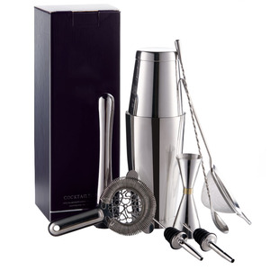 Özel paslanmaz çelik kokteyl Shaker Set Bar aracı ile Boston Shaker yeni renk kutusu Barware kullanımı için buz tahıl Jigger - Product Image 5