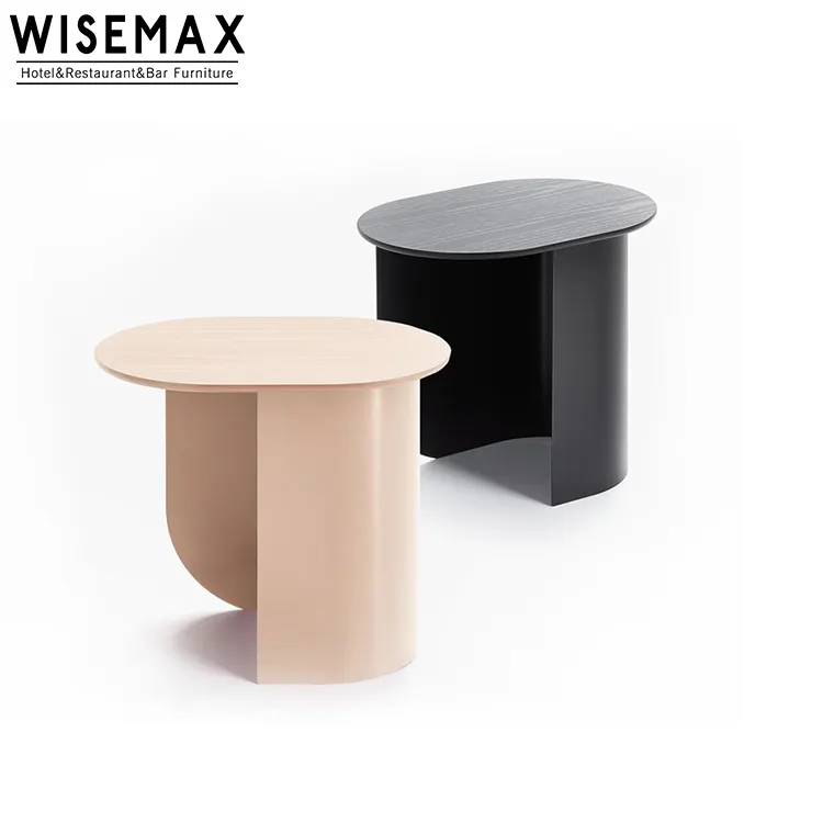 WISEMAX mobilya en popüler modern ahşap yan masa yatak odası komidin kanepe oturma odası yuvarlak ahşap sid masa
