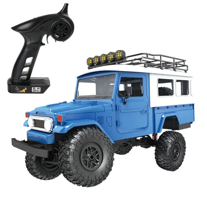 Zigotech MN40 1:12 2.4G Rock Crawler Auto Off Road 4X4 Blauw Wit Rc Jeeps