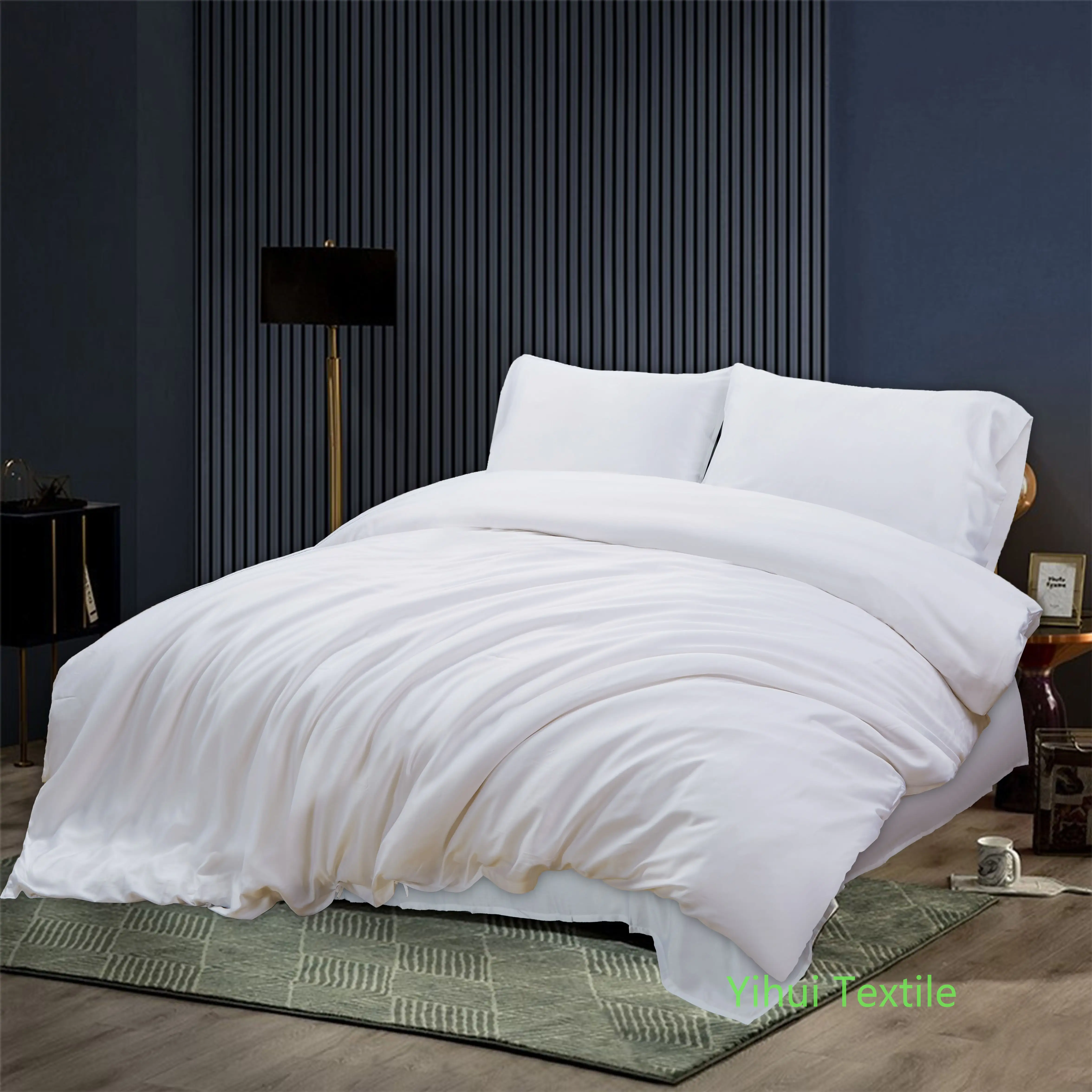 Top Supplier Luxury Bedding Soft And Silky Anti Bacterial Organic Oeko-Tex 100 Bamboo Bed Sheets Set And Bamboo Duvet Cover