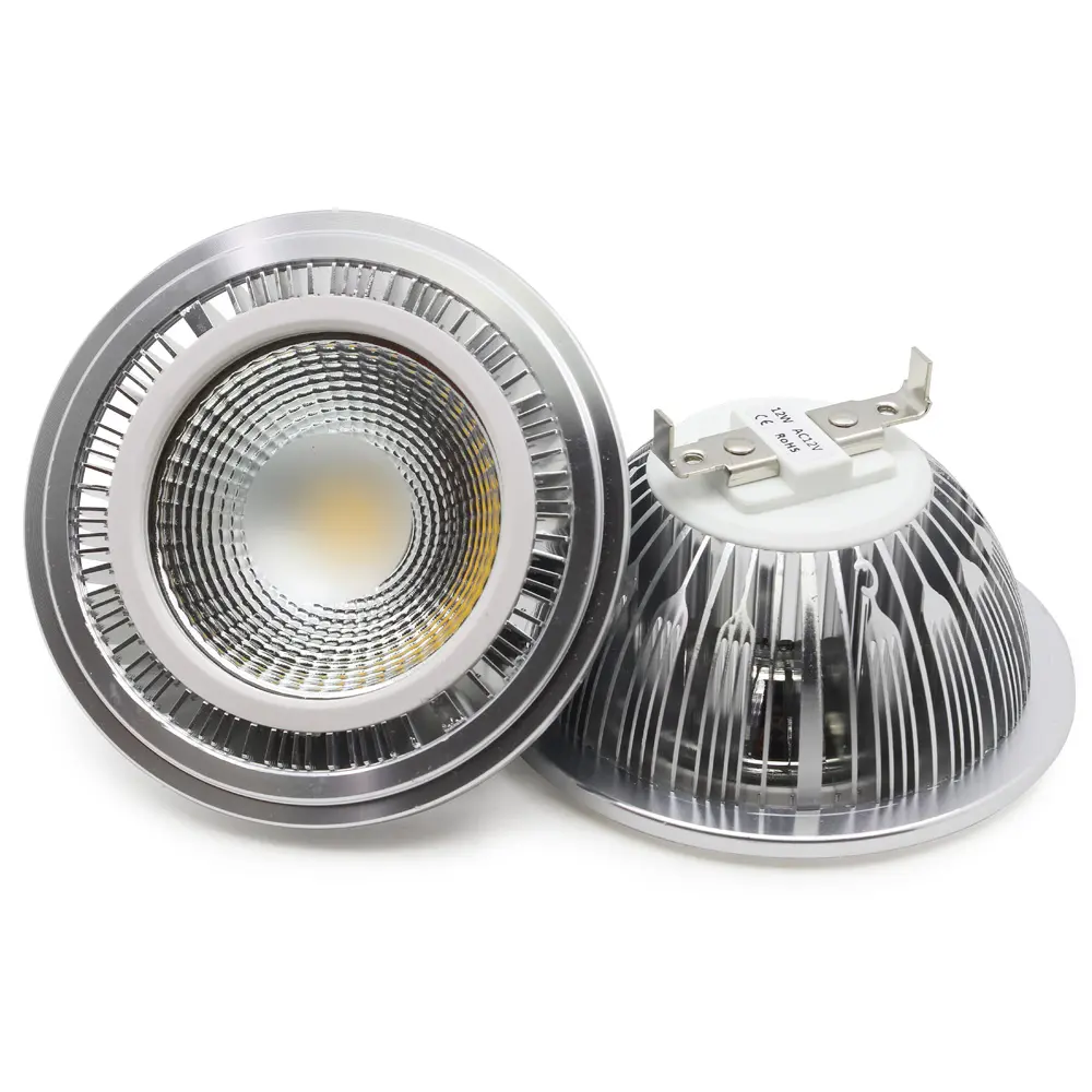 12 W cob AR111 LED réflecteur G53 GU10 base dimmable AR111 A MENÉ l'ampoule de projecteur