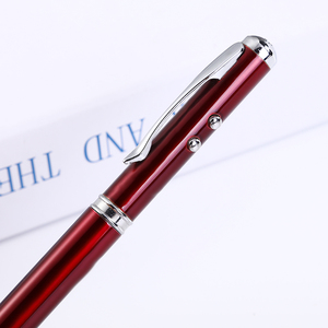 Multifunktion aler 4-in-1-Laserlichtstift Laserpointer Leistungs starke kapazitive Touch-Beleuchtungs funktionen aus Metall für benutzer definiertes Logo - Product Image 4