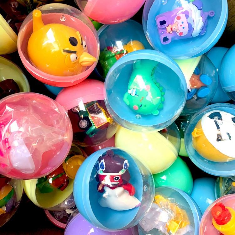 Cheap Vending Machine Mini Kid Toy Plastic 75mm Capsule Toy With Classic Child Toys 5