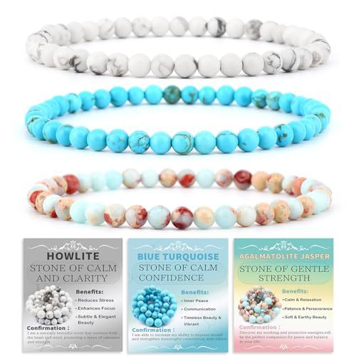 Jaspe Agalmatolite + Turquoise Bleue + Howlite