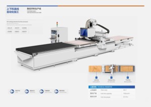 CNC Automatic Labeling Processing Center for Wood Furniture Featuring <strong>Auto</strong> <strong>Loading</strong>/<strong>Unloading</strong> Engine for Woodworking <strong>Machinery</strong> - Product Image 2