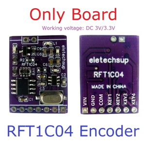 Eletechsup RFR1A04 DC 3.3V 5V 4CH codifica e decodifica modulo di controllo remoto 433M RF scheda ricetrasmettitore Wireless - Product Image 3