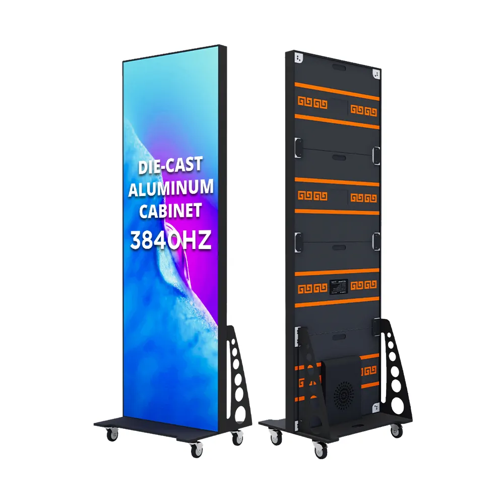 P2.5 Naadloze Splicing Draagbare Smart Reclame Speler Led Scherm Digitale Indoor Led Poster Display Voor Evenementen