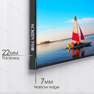 Nueva Pantalla de proyector de diamante gris 3D 4K de 100 pulgadas, pantalla ALR de rechazo de luz ambiental, pantalla de proyección de marco fijo - Product Image 2