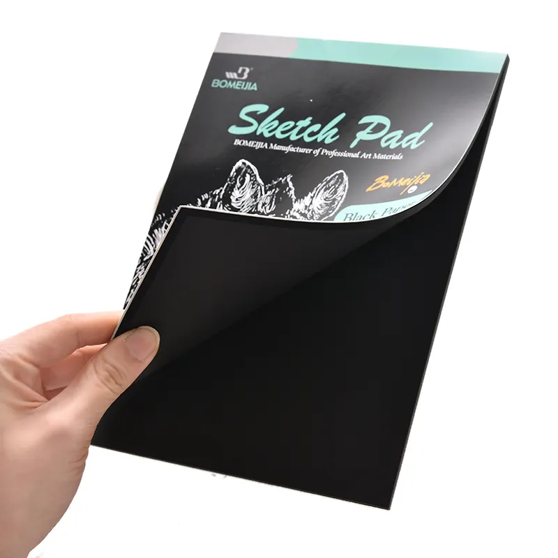 32 fogli A3/A4/A5 quaderno da disegno blocco per schizzi carta di cartone nera all'ingrosso di alta qualità schizzo a carboncino matita blocco per schizzi