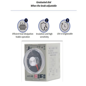 Adjustable Low Voltage AH3-B H3BA <strong>Timer</strong> Replacement 12v 24v Multi Range Time Delay Relay - Product Image 2