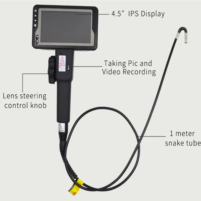 Endoscopio automobilistico popolare dell'endoscopio della macchina fotografica del cavo del telefono 1m della macchina fotografica dell'endoscopio del serpente 180mm di rotazione di 5.5 gradi