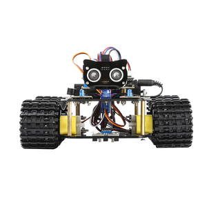 ESP32 programlanabilir Robot tank araba kiti 4WD parça tekerlek sensörü kontrol Arduino öğrenme robotik için eğitim kodlama kiti