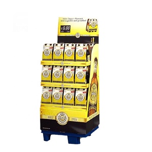 Tùy chỉnh hiện đại phong cách sóng các tông sàn hiển thị đứng Bán lẻ giá cho đồ uống đồ ăn nhẹ rượu bia đóng chai đồ uống - Product Image 2