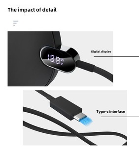 Özel Model 15W hızlı kablosuz şarj yeni LED tasarım Apple iphone PD için uyumlu tip-c 9V/2A dijital ekran - Product Image 4
