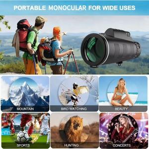80x100 वयस्क मोनोनेत्र दूरबीन पोर्टेबल हैंडहेल्ड कॉम्पैक्ट बेकरी 4 प्रिज्म रिमोट आउटडोर यात्रा हाइकिंग - Product Image 3