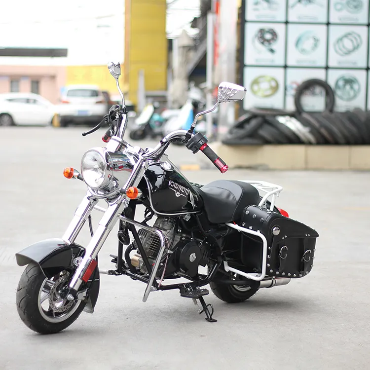 China Factory Supply Chain Drive Enkele Cilinder 4 Takt 50cc Mini Cruise Chopper Motorfiets