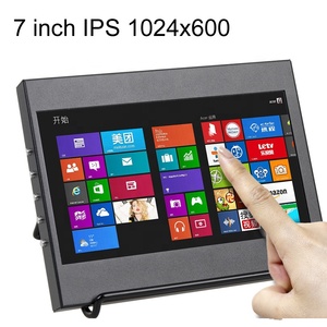 Display LCD IPS da 7 pollici Touch Screen capacitivo compatibile con HD 1024x600 Monitor custodia in alluminio per Raspberry Pi 7 Windows AIDA64 - Product Image 1
