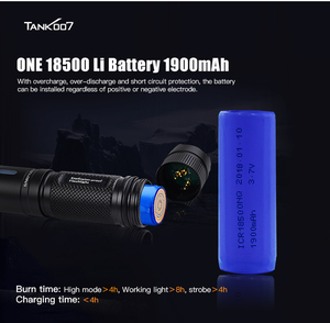 Tank007 tx105c khẩn cấp chống cháy nổ Đèn pin IP68 Mũ bảo hiểm ánh sáng di động có thể sạc lại chống cháy nổ chữa cháy LED - Product Image 5