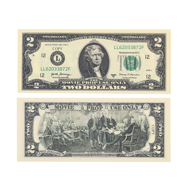 Us dollar-two denominations