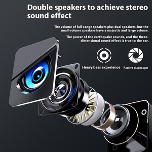 USBワイヤードデスクトップBluetoothサブウーファースーパーベース3W出力メモリーカード屋外用ホームオーディオコンピュータスピーカー卸売 - Product Image 4