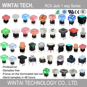 Wintai-Tech taktiler Mikro-Druckknopf schalter LED-Taktsc halter mit Licht beleuchten 6x6 Taktsc halter