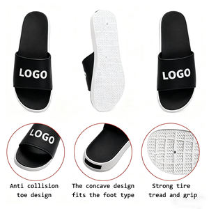 OEM ODM grosir sandal selop pria kustom untuk wanita desain merek latar belakang kolam renang uniseks sandal personalisasi - Product Image 4
