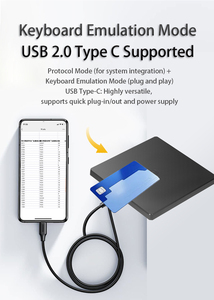 XGSun Smart UHF RFID Reader Writer 860-960MHz con interfaz USB Plug and Play para lectura de tarjetas de etiquetas de escritorio - Product Image 4