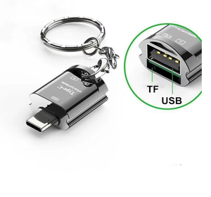 OTG tip C erkek kadın USB C için TF kart okuyucu adaptörü - Product Image 4