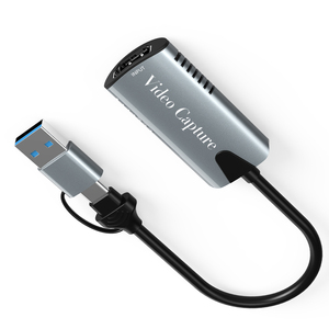 HDMI兼容USB 3.0 Type-c视频采集卡双接口视频游戏采集器记录，适用于PS5开关实时摄像机 - Product Image 3