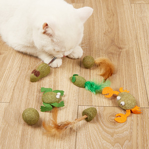 Multi Designs Cute <strong>Catnip</strong> Toy with Rope Felt Natural Non-toxic Pet Cat Chew Toys Indoor Outdoor Interactive Cat Teaser Toy - Product Image 2