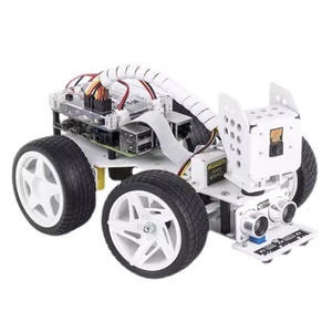 Ahududu Pi 4B başlangıç kitleri için AI otonom sürüş robotu