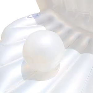 Float Bed Sea Pool Sommersaison Aufblasbare Shell Float Innen-/Außenbereich PVC Kunststoff Pearl Ball Fan Mount Jakobs muschel Wasser