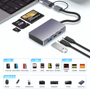 タイプc Usb 3.0 5 in 1 SD TF CF Otgカードリーダー - Product Image 3