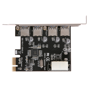 PCI-E至USB 3.0集线器适配器4端口PCI E PCIe 1x台式机计算机扩展卡4 S 5Gbps速度 - Product Image 5