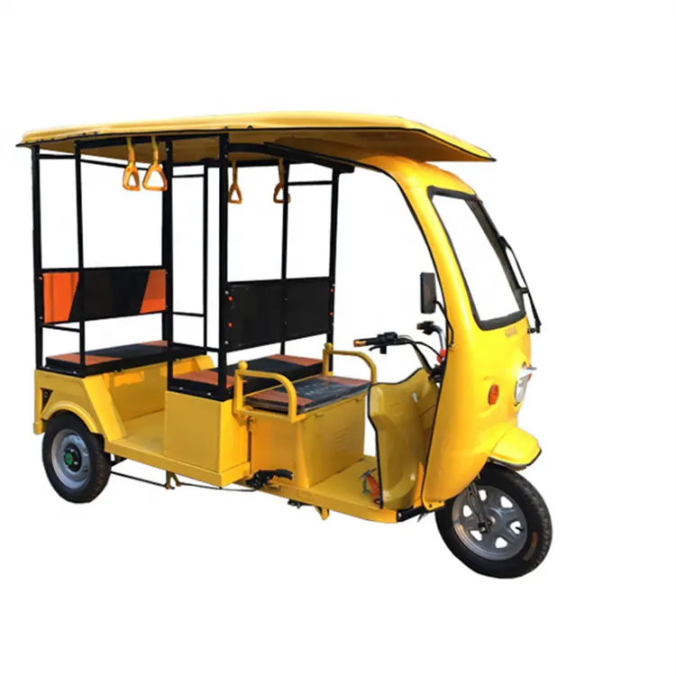 Triciclo eléctrico chino de 5 plazas, triciclo de pasajeros de 3 ruedas totalmente cerrado, barato