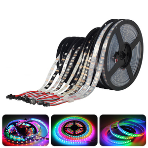 แถบไฟ LED rgbic 5050 WS2812B 1-5ม. IP20ไม่กันน้ำพร้อมแอปควบคุม DC5V 30/60/144 LED" - Product Image 2
