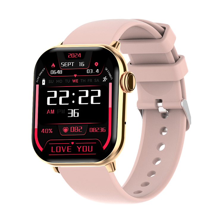 Gold+silicone strap