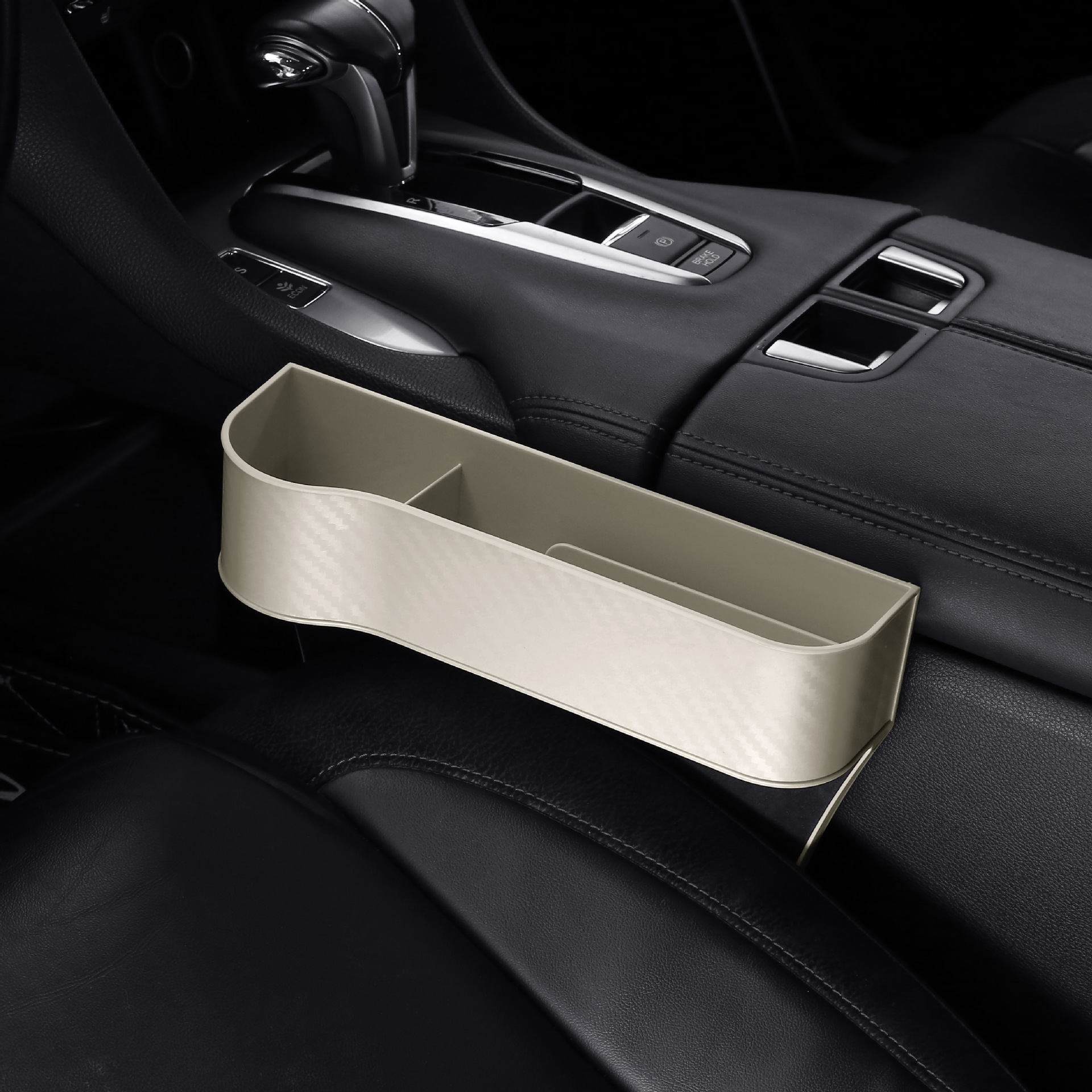 Carbon fiber texture - Beige driver's seat