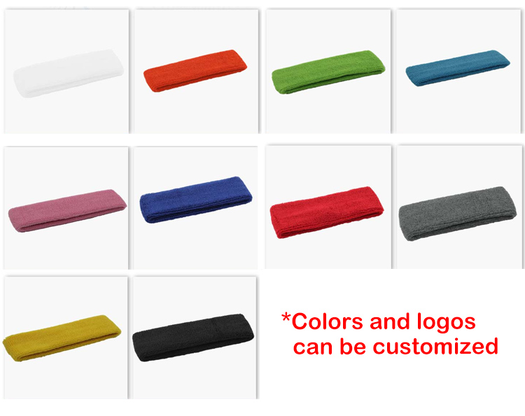 NATUDON 2022 Custom Logo Tennis Badminton Beauty Gym Head Sweat Band Sport Yoga Headbands