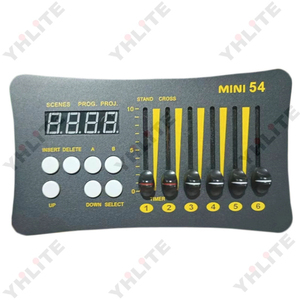 DMX512 мини контроллер сценического освещения MINI54 dmx512 консоль RGBW светодиодный контроллер света с движущейся головкой - Product Image 1