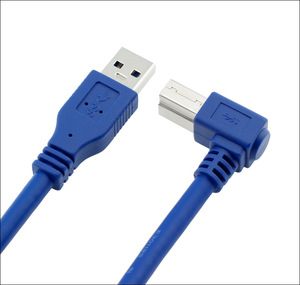USB 3.0ปลั๊ก A ไปทางขวา90องศามุม USB 3.0ประเภท B ปลั๊กสายเคเบิล Am/bm ความเร็วสูงสายเครื่องพิมพ์ - Product Image 2
