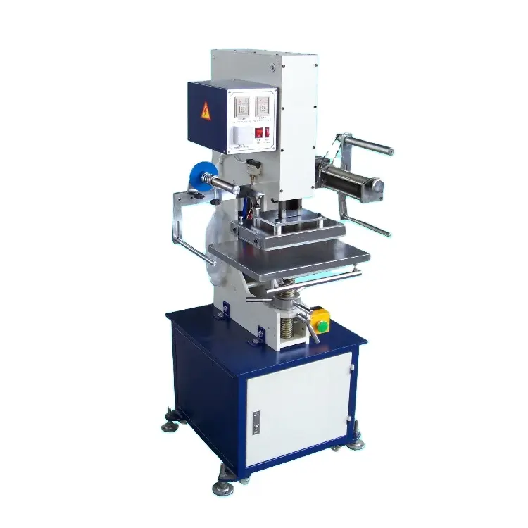 कागज पर सोने की पत्ती लगाने के लिए TJ-9 वायवीय हॉट फ़ॉइल प्रिंटिंग मशीन मशीन