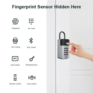 Liliwise Safe Código digital App Control Keybox Ocultar Cerradura DE SEGURIDAD Montado en la pared Almacenamiento portátil Smart Key Box