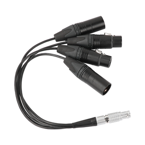 CAMVATE Cable de salida de entrada de Audio de 10 pines macho 4 XLR 3 pines para Atomos Shogun/Inferno Monitor grabadora PVC chaqueta trenza DIN - Product Image 1