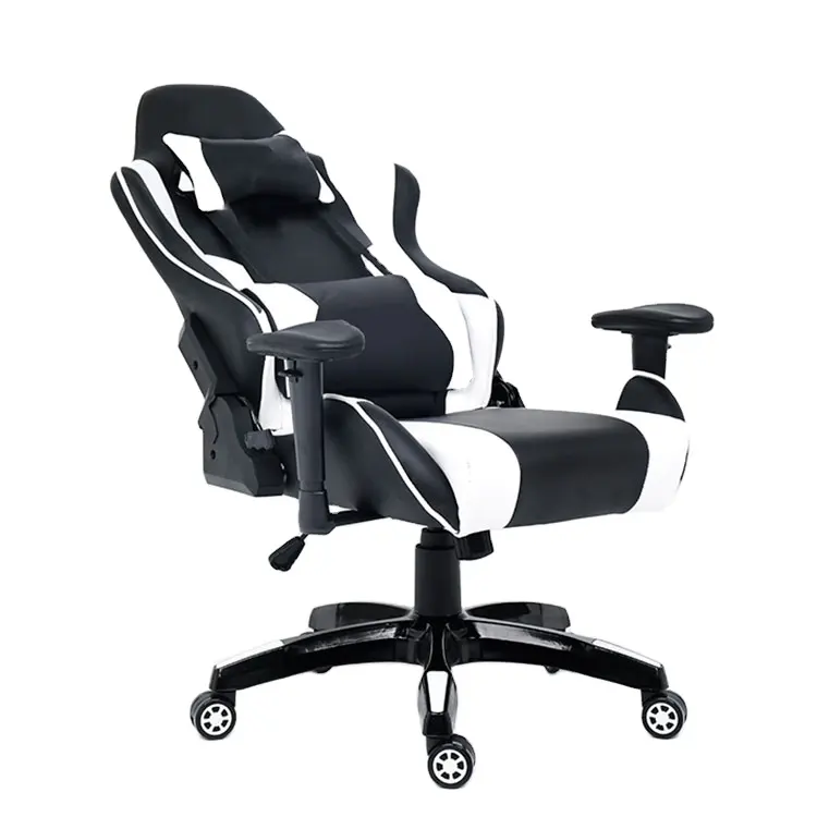 Moderno muestra libre barato giratorio PU de oficina de cuero reclinable de PVC de silla de juego de carreras