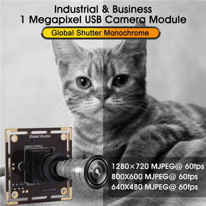 ELP 1 Megapixel Aptina AR0144 720P 60FPS keine Verzerrung Monochrome Global Shutter USB-Kamera modul Himbeer-Pi