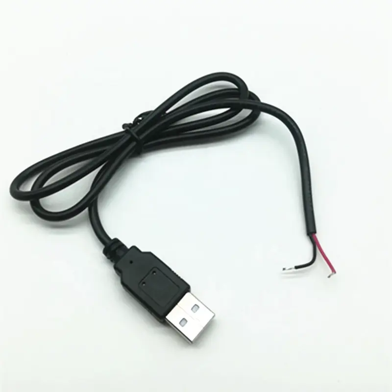 Kustom Pengisian USB Konektor untuk Membuka End USB Kabel Listrik 12 V