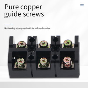 Copper <strong>Terminal</strong> <strong>Block</strong> TC SeriesTerminal <strong>Block</strong> Connector <strong>Customized</strong> 28.00mm Screw <strong>Terminal</strong> <strong>Block</strong> With Cover - Product Image 6
