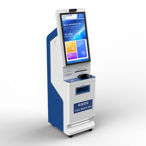 Indoor Airport Self Service Departure <strong>Tax</strong> Refund Terminal Machine Kiosk With Document Barcode ID Scanner <strong>Printer</strong> - Product Image 6